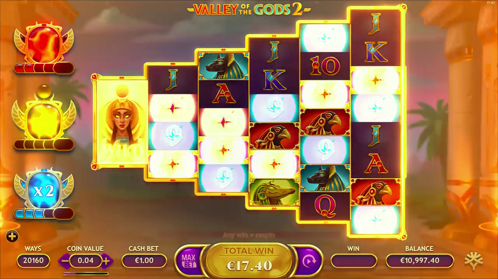 Valley of The Gods une grande vedette sur Lucky31